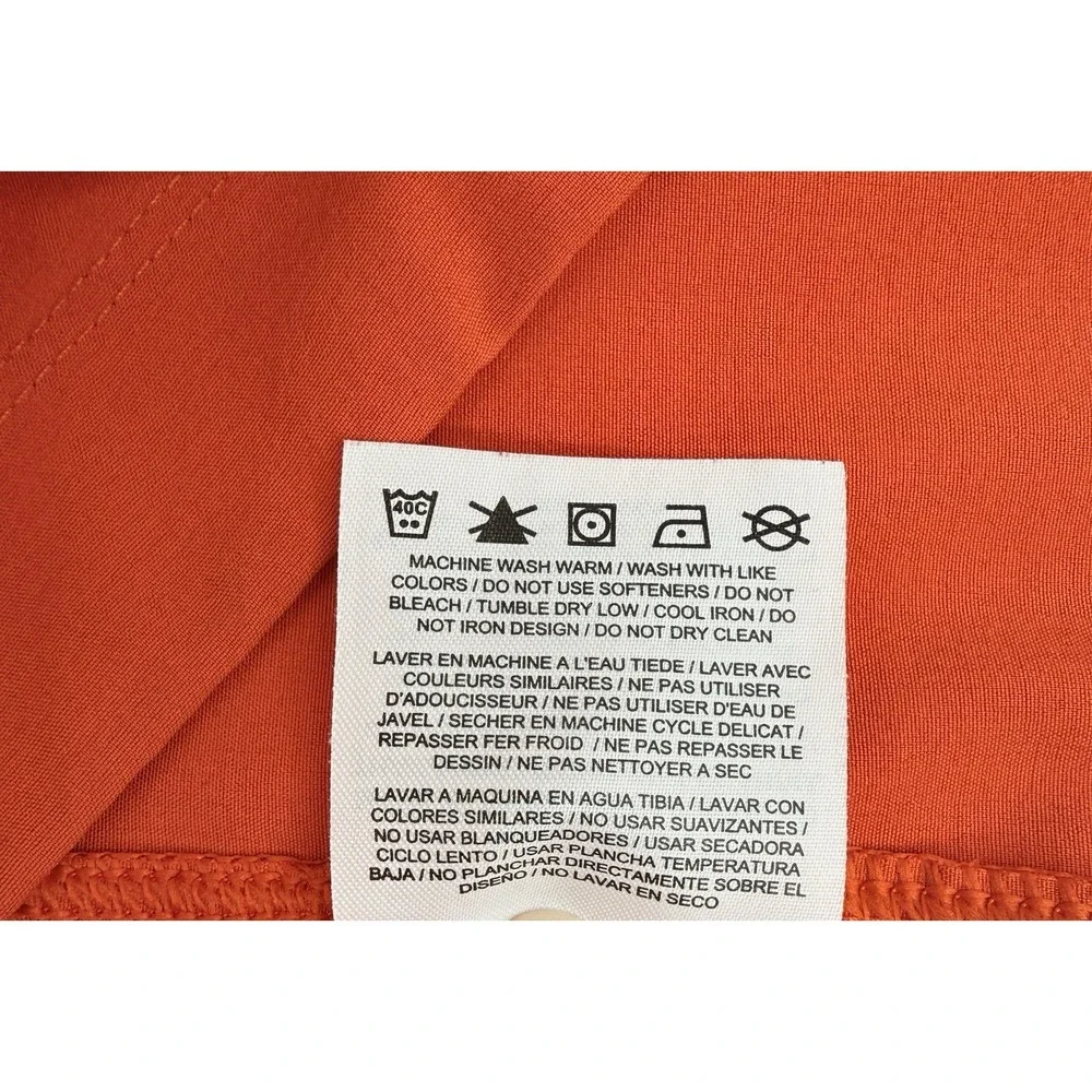 Nike Golf‎ 1/4 Zip Pullover Men M Orange Dri Fit Tour Performance